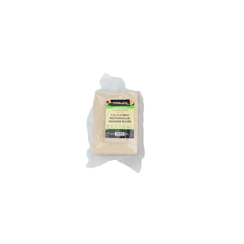 Plate 7.5X5.5 IN Sugarcane Rectangle 500/Case