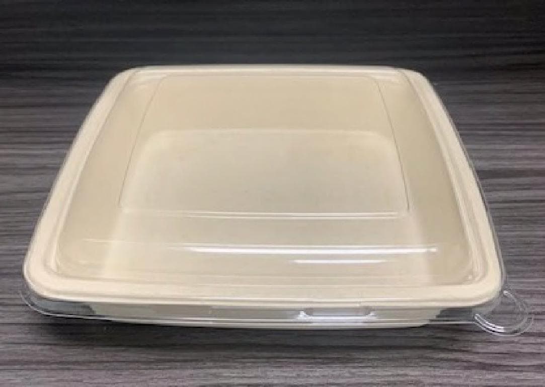 Lid 9X9 IN PET Clear Square For 32-48 OZ Container 300/Case