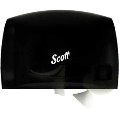 Scott® Essential Toilet Paper Dispenser 14.25X9.75X6 IN Wall Mount Black Coreless Jumbo (JRT) 1/Each