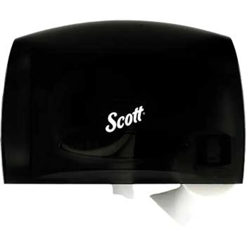 Scott® Essential Toilet Paper Dispenser 14.25X9.75X6 IN Wall Mount Black Coreless Jumbo (JRT) 1/Each