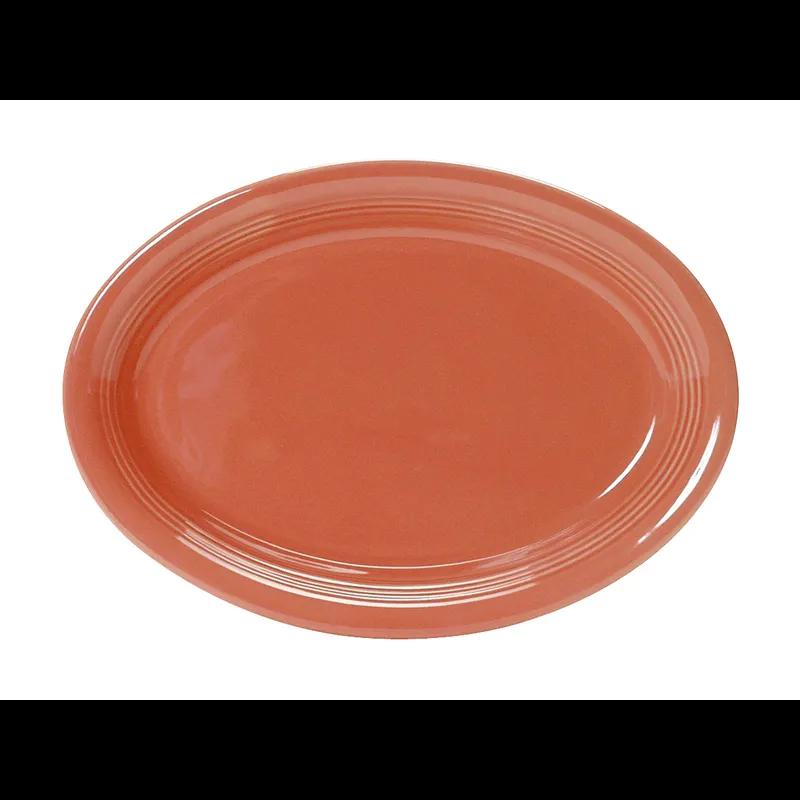 Concentrix Platter 13.5X9.75 IN China Cinnebar Oval Coupe Fully Vitrified 6/Case