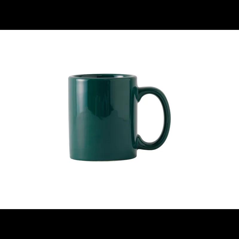 C-Handle Mug 12 OZ China Hunter Green Fully Vitrified Oven Safe Dishwasher Safe Microwave Oven Safe 24/Case