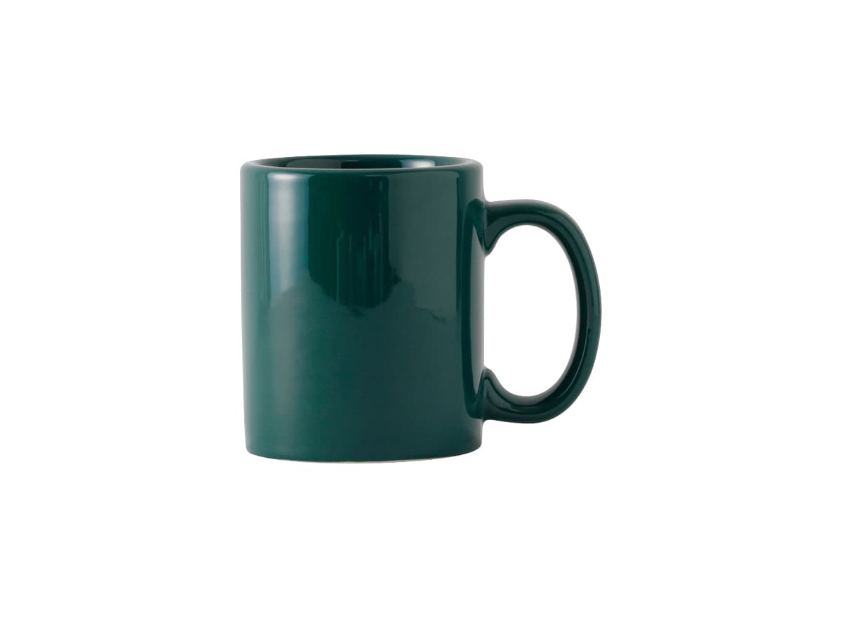 C-Handle Mug 12 OZ China Hunter Green Fully Vitrified Oven Safe Dishwasher Safe Microwave Oven Safe 24/Case