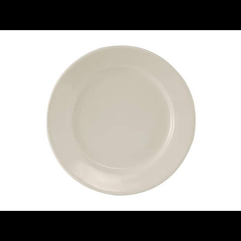Reno Plate 9 IN China Eggshell Round Wide Rim Rolled Edge Fully Vitrified 24/Case