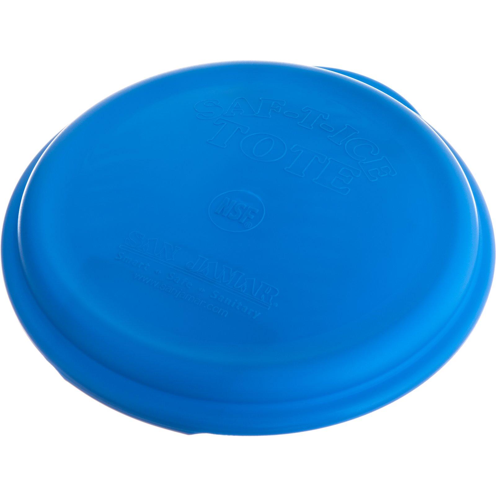 San Jamar Lid Saf-T-Ice® 5 and 6 GAL Ice Totes Plastic Snap-Tight 1/Each