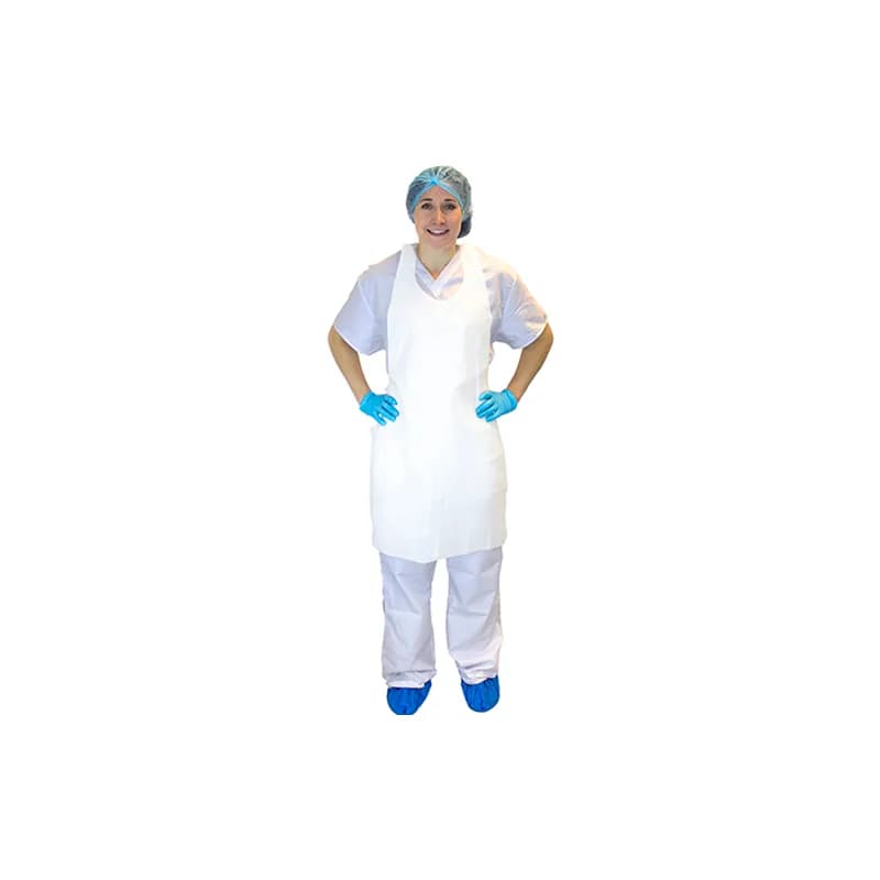 Apron 42X24 IN PE Disposable Light Weight 100 Count/Pack 10 Packs/Case 1000 Count/Case