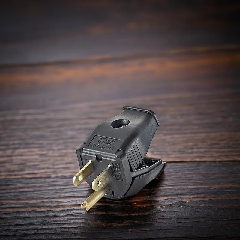 Replacement Plug Male 3-Plug Grounding 2-Pole Hinged Design 1/Each