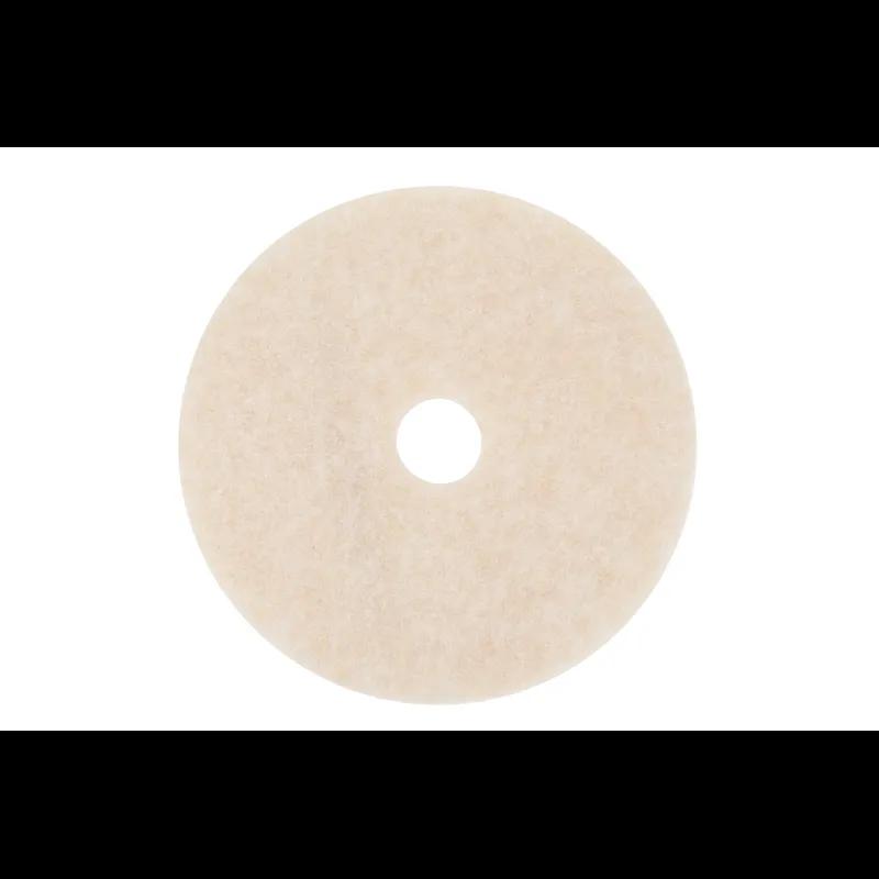 3M™ TopLine 3200 Burnishing Pad 27X1 IN Amber Non-Woven Polyester Fiber 1500-3000 RPM Center Hole 5/Case