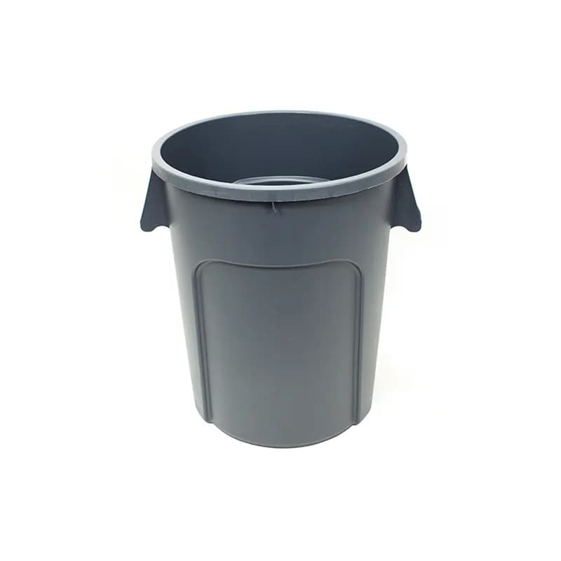 Impact® Trash Can 32 GAL Gray Round PET 1/Each