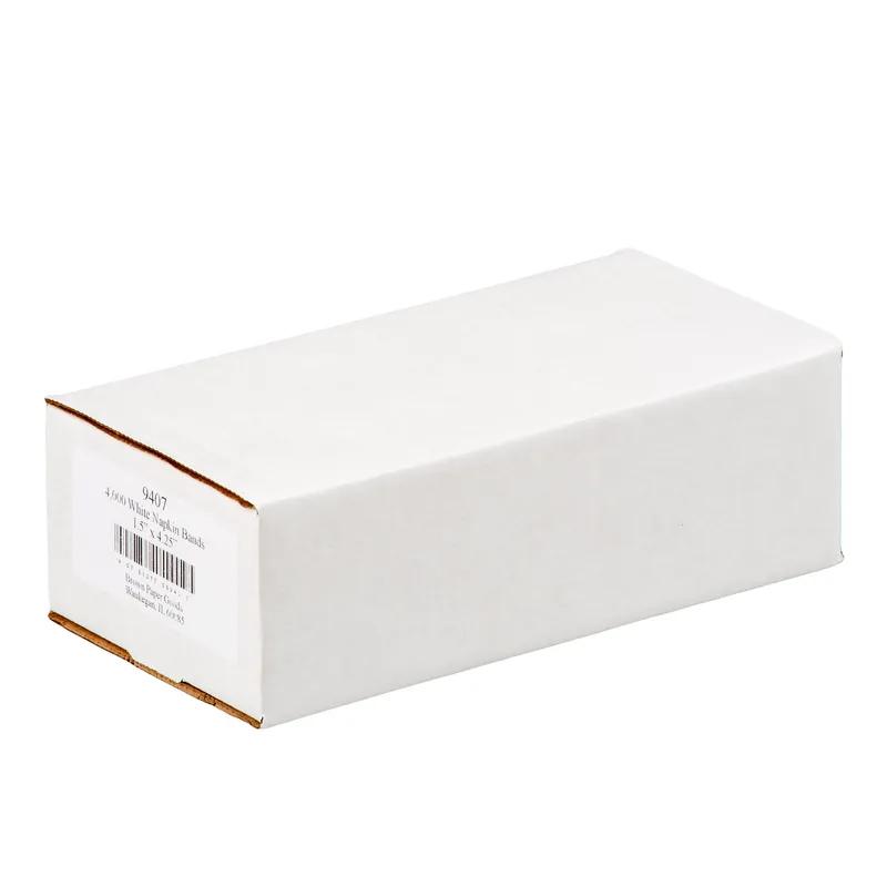 Napkin Bands 4.5X1.5 IN White 4000/Case