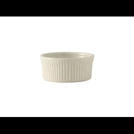 Souffle Dish 4.5 IN 10 OZ China Eggshell Round Fluted Fully Vitrified 12/Case