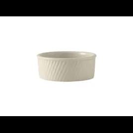 Souffle Dish 18 OZ China Eggshell Round Swirl Sides Fully Vitrified 12/Case