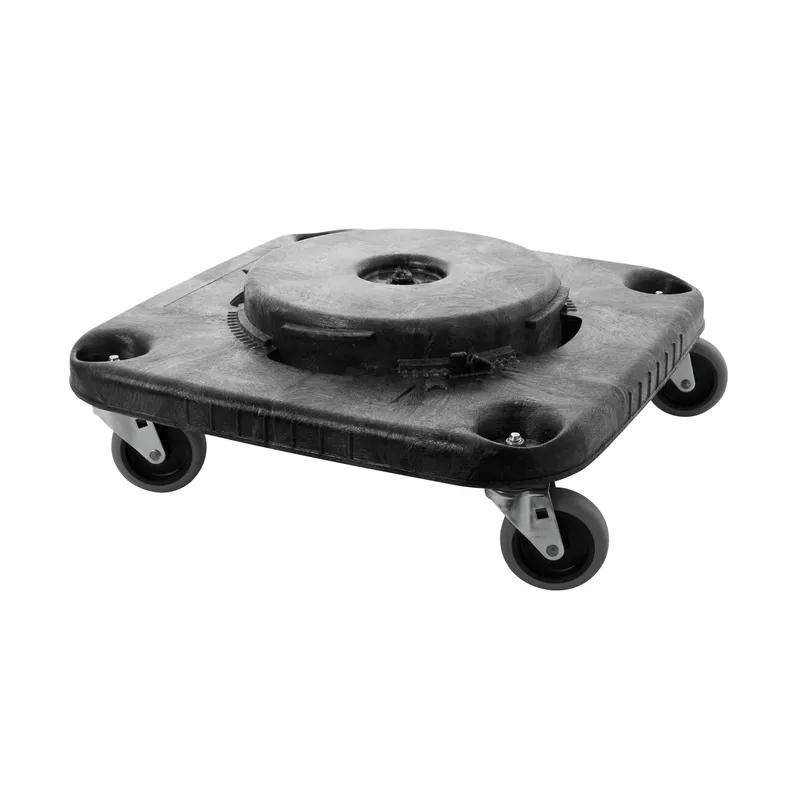 Brute® Trash Can Dolly 17.25X17.25X6.25 IN 300 LB Black Resin Square Swivel 1/Each