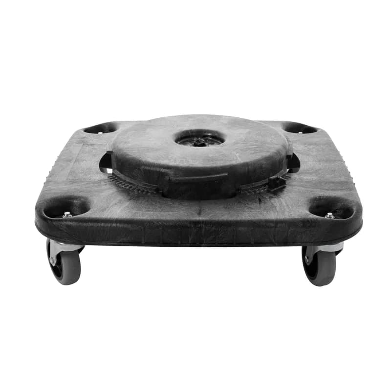 Brute® Trash Can Dolly 17.25X17.25X6.25 IN 300 LB Black Resin Square Swivel 1/Each