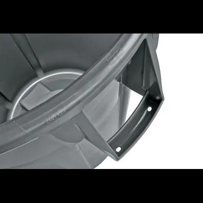Brute® 1-Stream Trash Can 32 GAL 128 QT Gray Round Resin Venting Channels Stationary Food Safe 1/Each