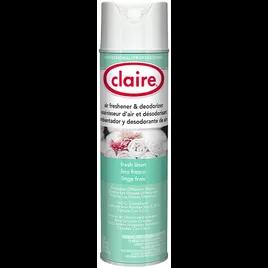 Claire Air Freshener & Deodorizer Fresh Linen Aerosol 20 FLOZ 12/Case