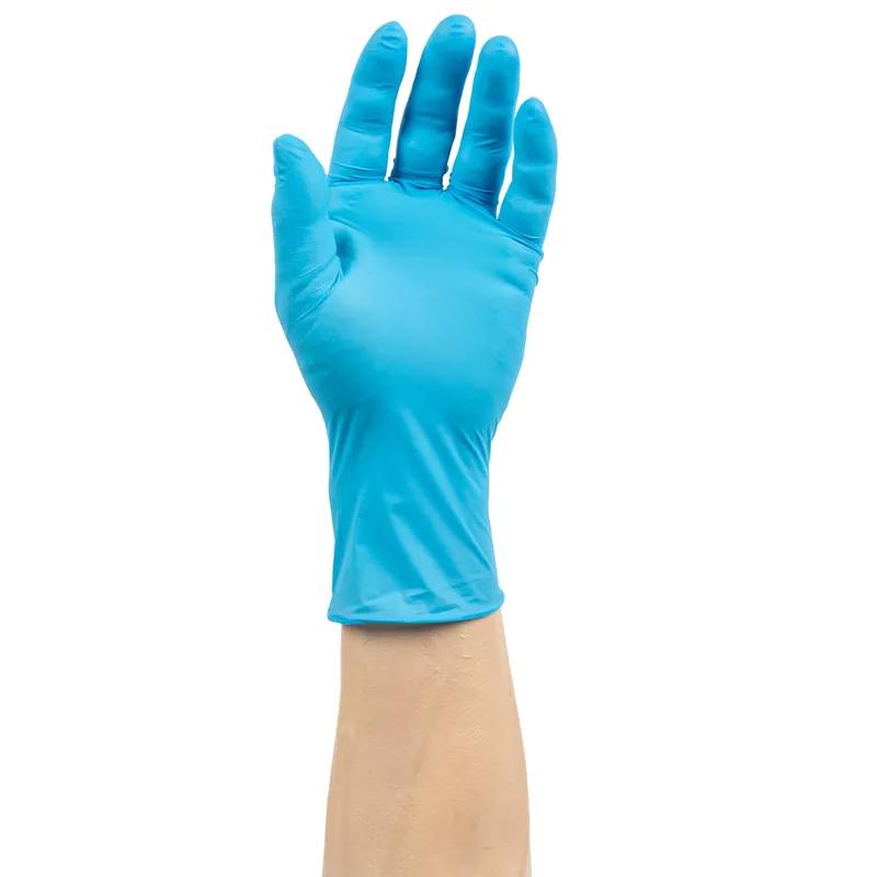 Nitra-Med Examination Gloves Large (LG) Blue 4MIL Heavyweight Nitrile Powder-Free 100 Count/Pack 10 Packs/Case