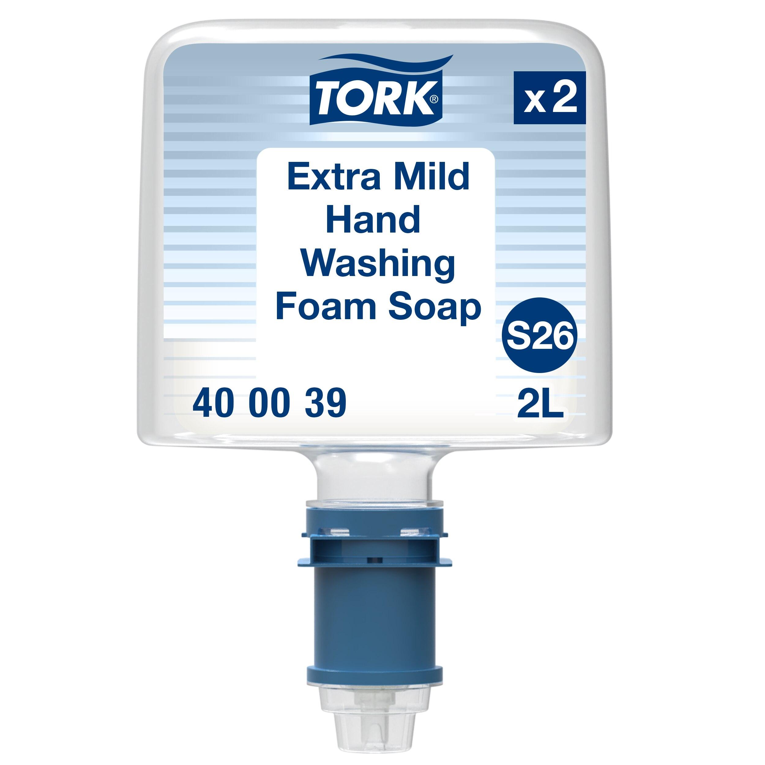 Tork S26 Hand Soap Foam Perfume-Free White Refill Premium 1 Count/Pack 2 Packs/Case 2 Count/Case