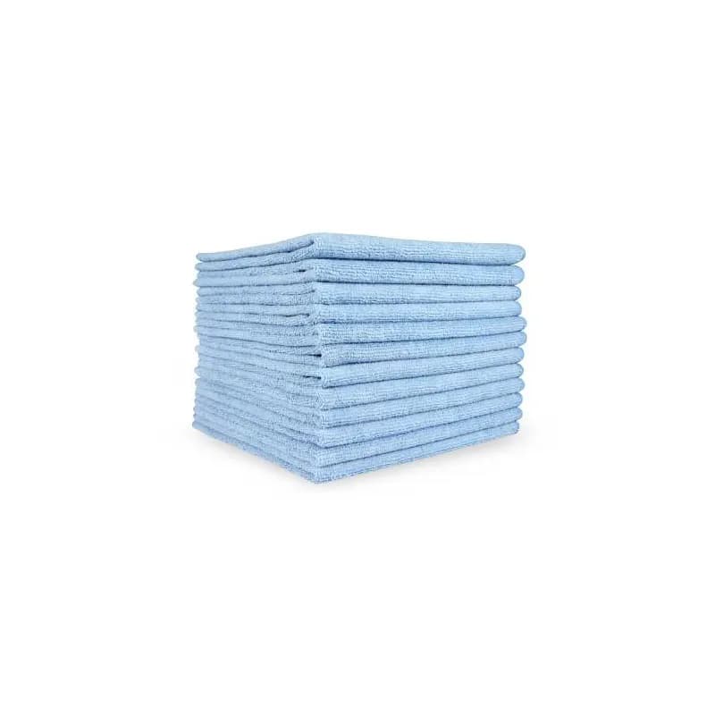 HOSPECO® Smart Choice Cleaning Cloth 16X16 IN Microfiber Blue Square 300 GSM 12 Count/Pack 15 Packs/Case