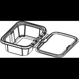 Take-Out Container Hinged 24 OZ PET Clear Tamper-Evident 260/Case