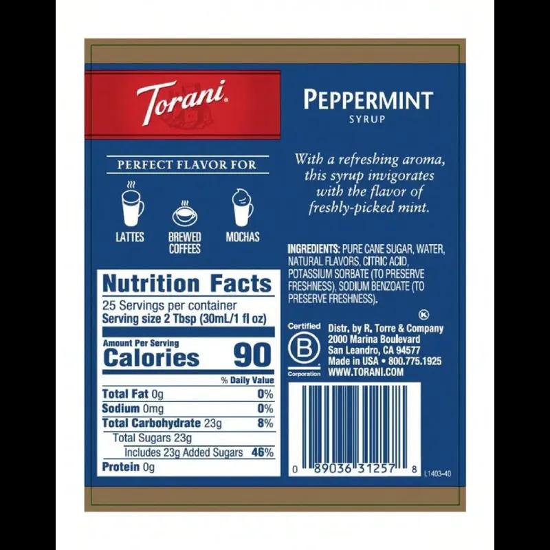 Peppermint Syrup 25.4 OZ 12/Case