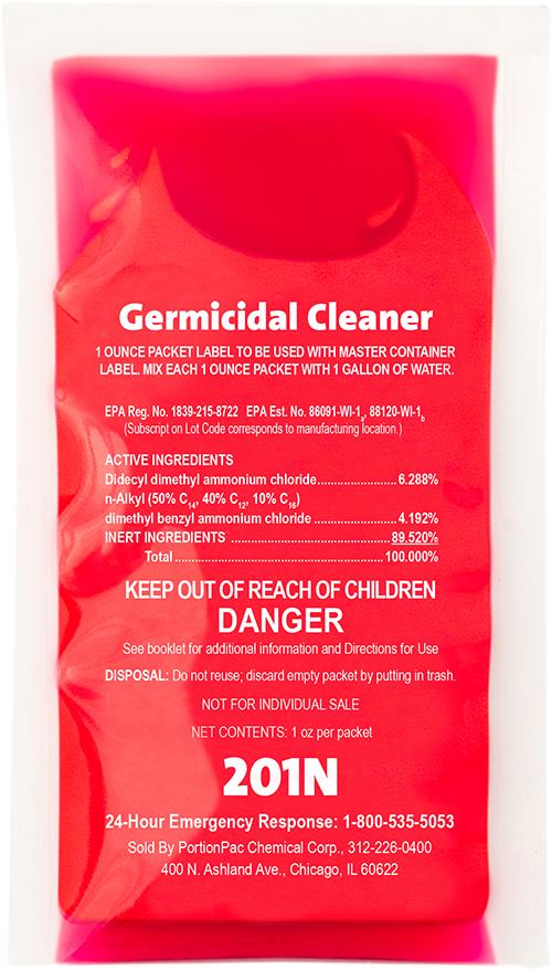 Fresh Scent Disinfectant Cleaner Deodorizer 1 FLOZ Concentrate Germicidal 132/Box