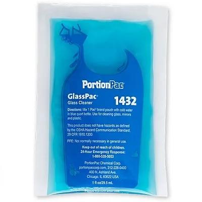 GlassPac Unscented Window & Glass Cleaner 1 FLOZ Concentrate Non-Ammoniated 132/Box