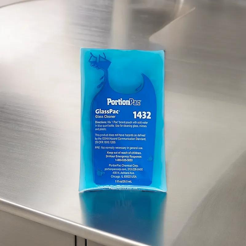 GlassPac Unscented Window & Glass Cleaner 1 FLOZ Concentrate Non-Ammoniated 132/Box