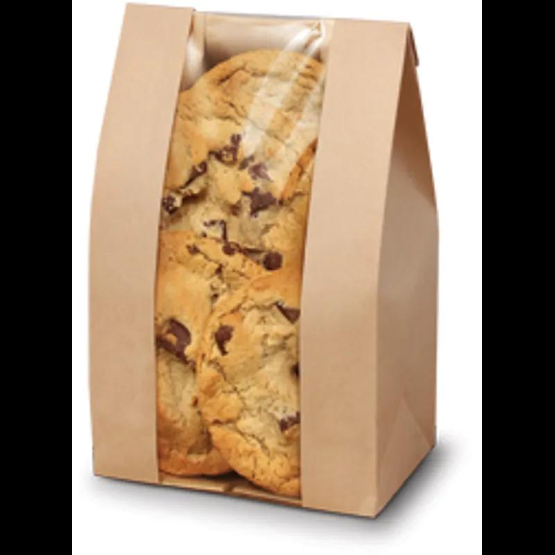 Bagcraft® C-Thru™ Bag 5X3X9.5 IN Kraft Display With Window 500/Case