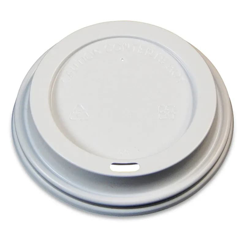 Victoria Bay Lid Dome PS White For 10-20 OZ Hot Cup Sip Through 1000/Case