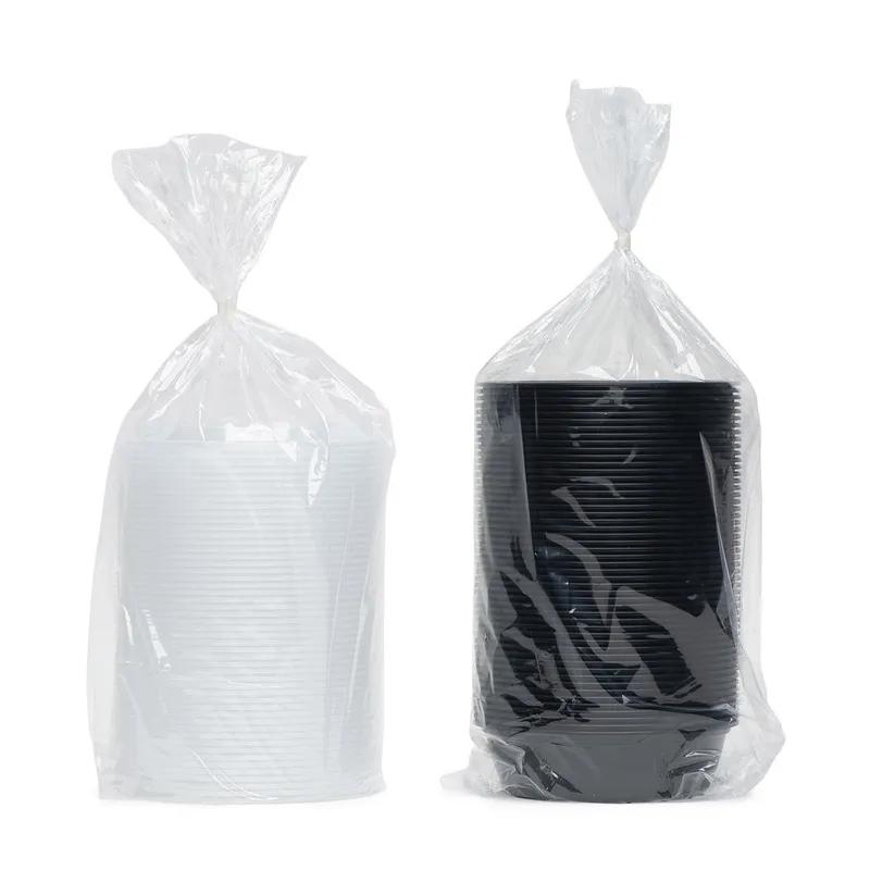Take-Out Container Base & Lid Combo 24 OZ Plastic Round 150/Case