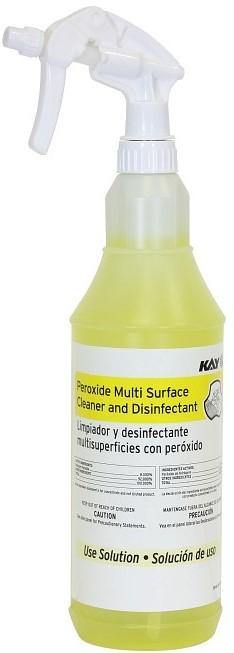 Peroxide Multi Surface Cleaner and Disinfectant Dispenser Bottle Yellow 12/Case