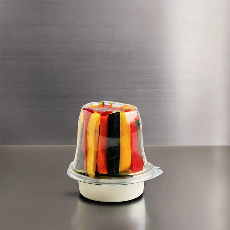 Crystal Seal® reFresh Parfait Dessert Container Hinged 12 OZ PET Clear Pedestal Tamper-Evident 200/Case