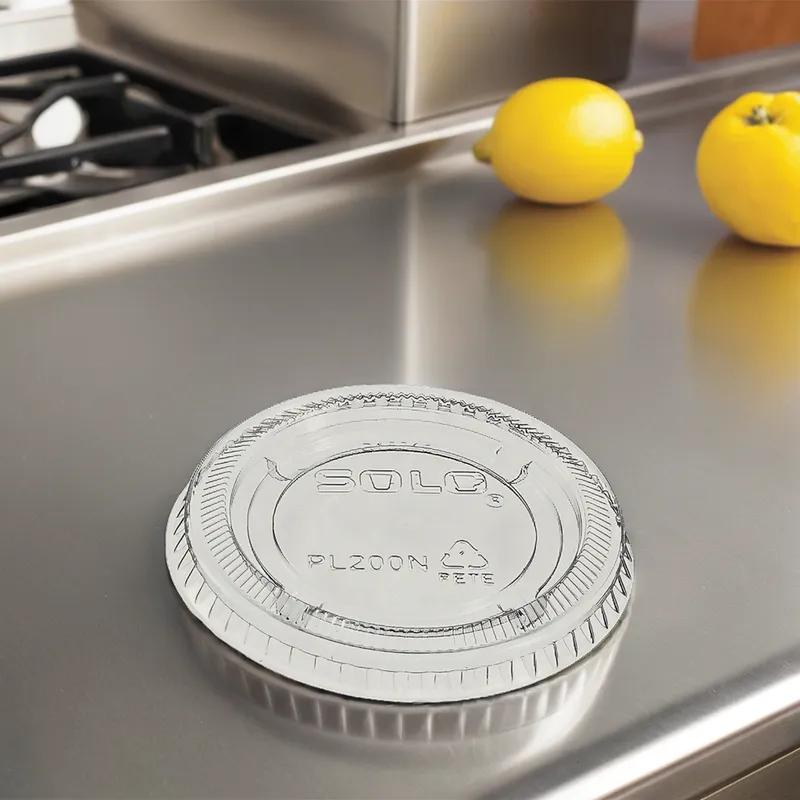 Lid PP Clear For 1.5-2 OZ Souffle & Portion Cup 2500/Case
