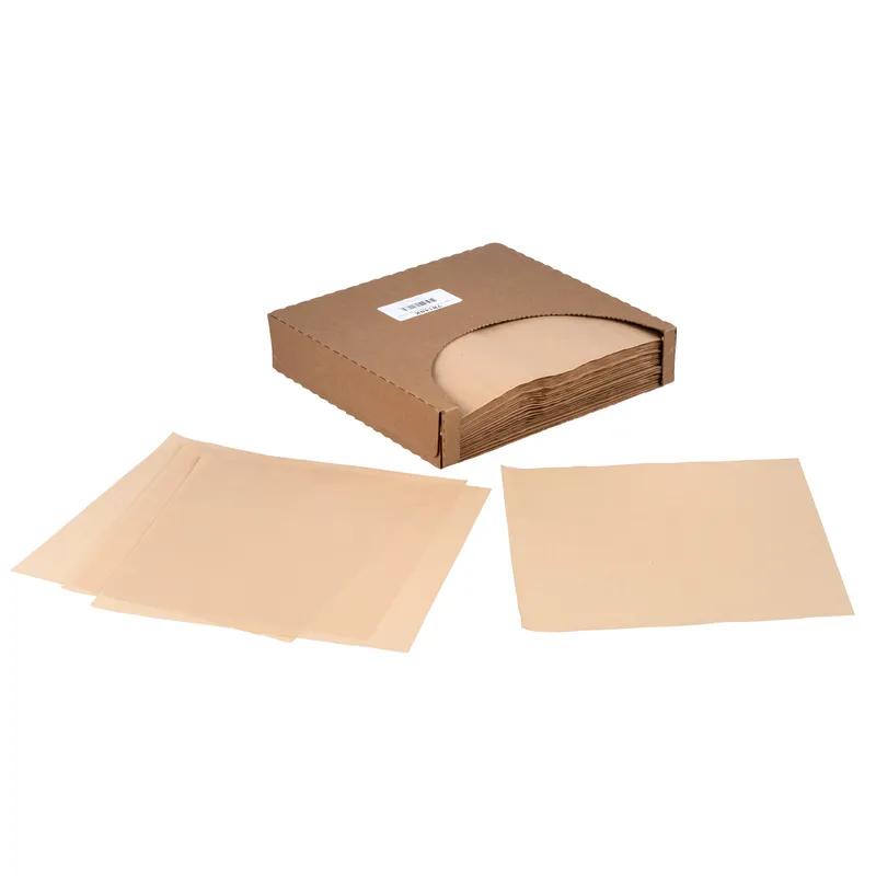 Sandwich Wrap 14X14 IN Paper Natural Plain Grease Resistant 4000/Case