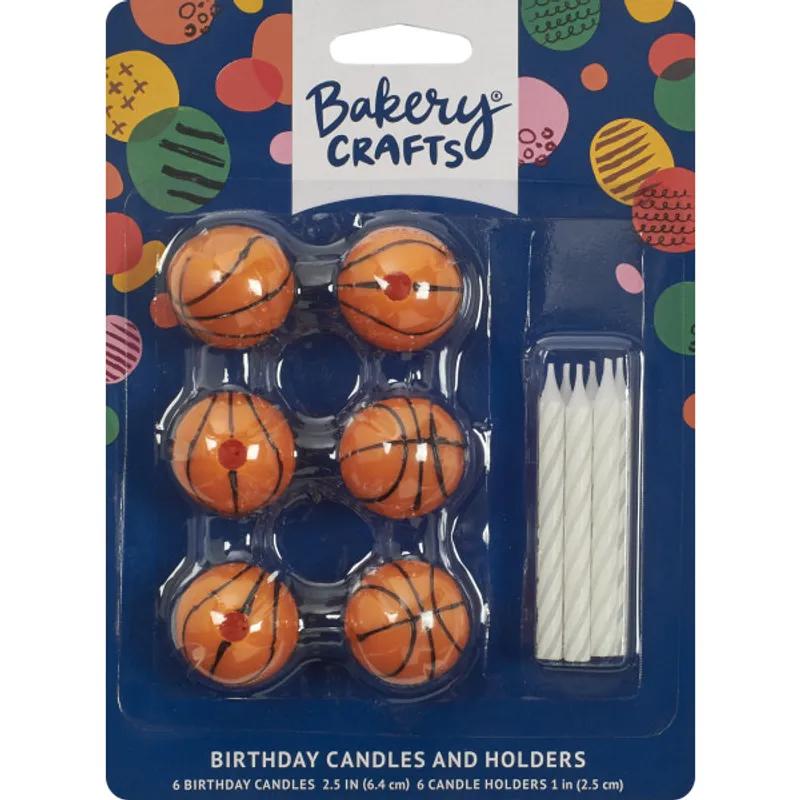 Candle 2.15X0.2X0.25 IN Basketball 6/Each