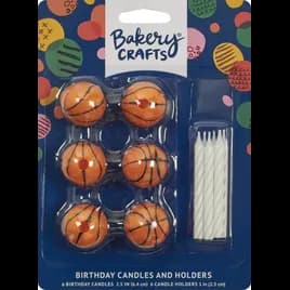 Candle 2.15X0.2X0.25 IN Basketball 6/Each