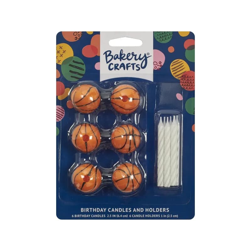 Candle 2.15X0.2X0.25 IN Basketball 6/Each