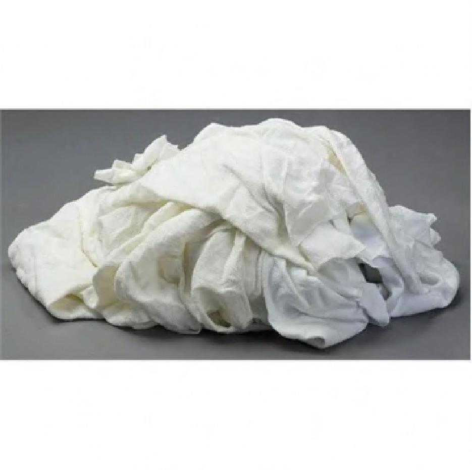 Cleaning Rag 50 LB Flannel White 1/Case