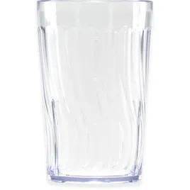 Dinex® Tumbler 8 OZ SAN Clear Round Swirl 72/Case