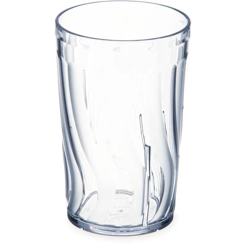 Dinex® Tumbler 8 OZ SAN Clear Round Swirl 72/Case