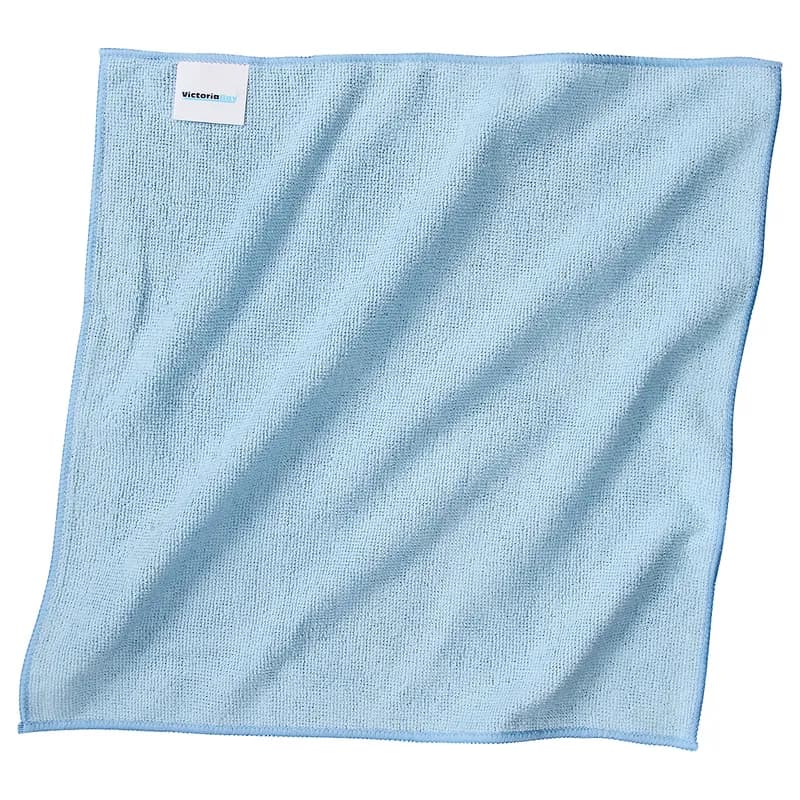 Victoria Bay Cleaning Cloth 16X16 IN Microfiber Blue Square 24/Pack