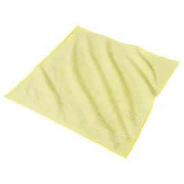 Victoria Bay Cleaning Cloth 16X16 IN Microfiber Yellow Square 24/Pack