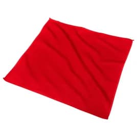 Victoria Bay Cleaning Cloth 16X16 IN Microfiber Red Square 24/Pack