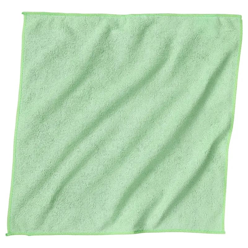 Victoria Bay Cleaning Cloth 16X16 IN Microfiber Green Square 24/Pack