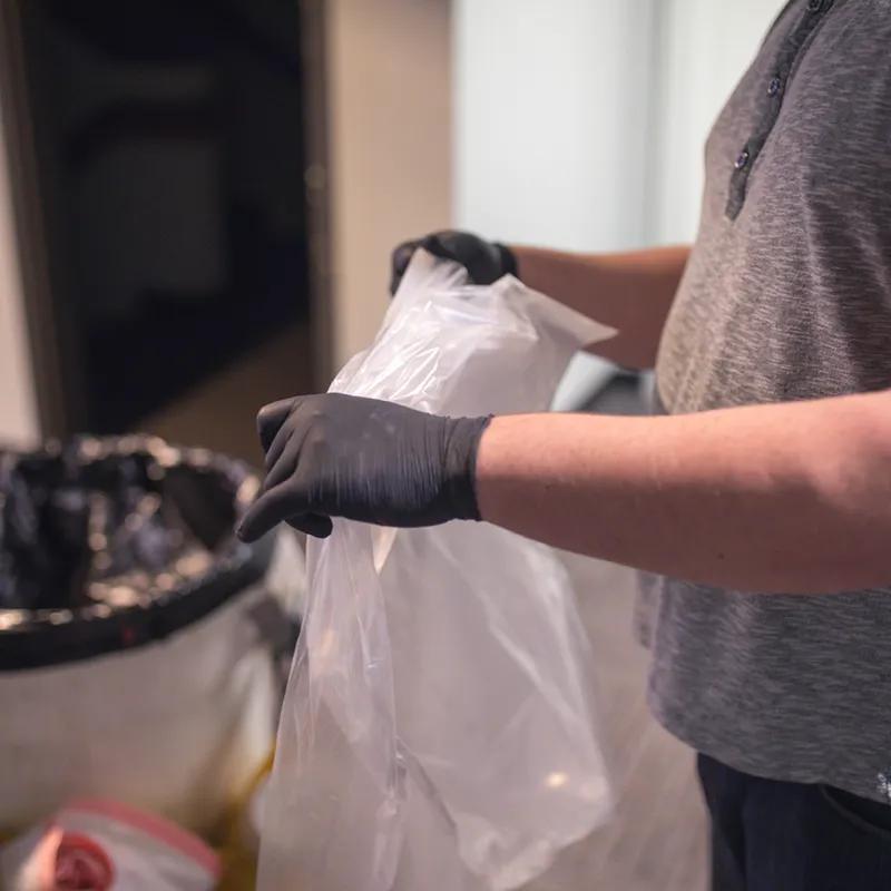 Gloveworks® Gloves Large (LG) Black 5MIL Textured Nitrile Powder-Free 100 Count/Box 10 Box/Case 1000 Count/Case