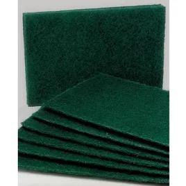 SKILCRAFT® Scouring Pad 9.5X6X0.25 IN Light Duty Nylon Green Rectangle 10/Pack