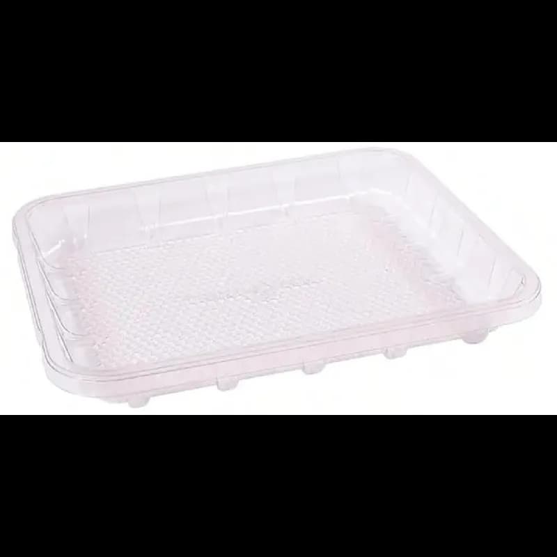 8D Meat Tray Deep Clear Rectangle Honeycomb 200/Case