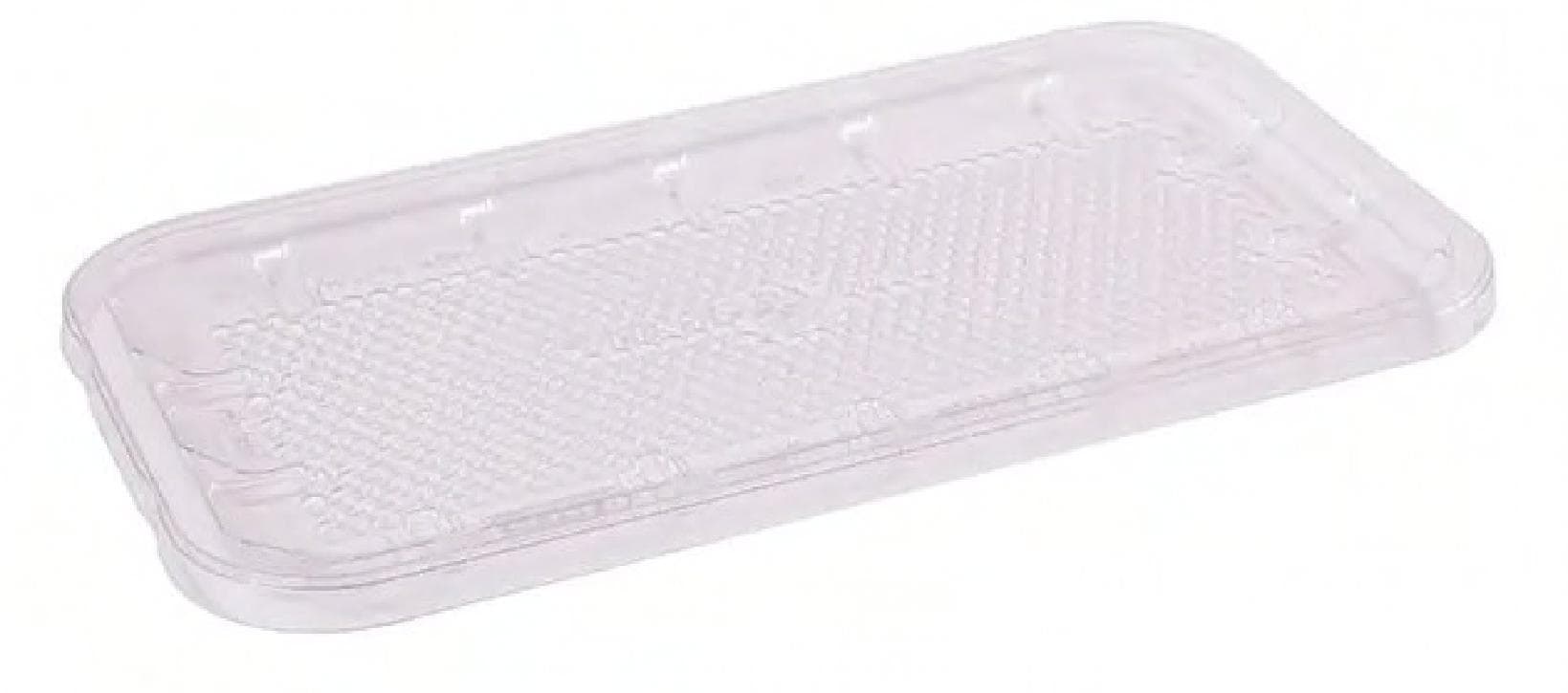 10S Meat Tray Shallow Clear Rectangle 300/Case