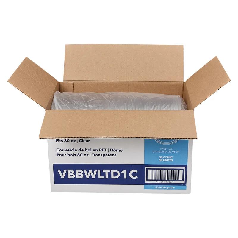 Victoria Bay Lid Dome 10.25X1.5 IN PET Clear Round For 80 OZ Bowl 50/Case